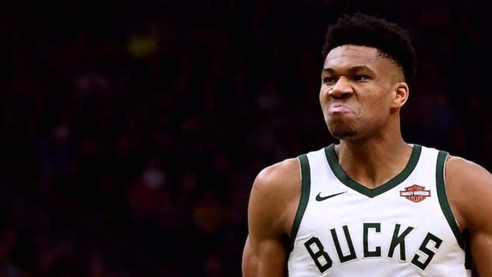 An angry Giannis Antetokounmpo