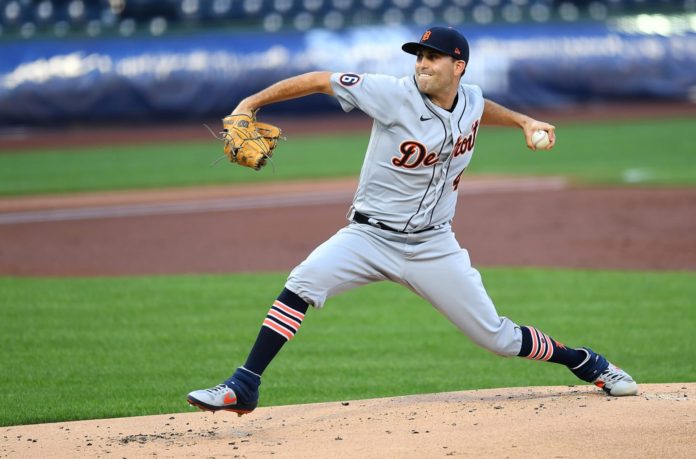 Matthew Boyd on the mound for the Detroit Tigers.