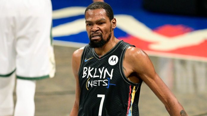 Kevin Durant, mad in game five.