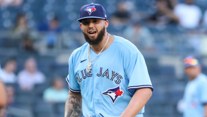 Toronto's Alex Manoah on the mound.