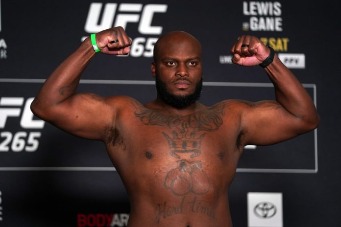 Derrick Lewis at his weigh in prior to his big fight at UFC 265.