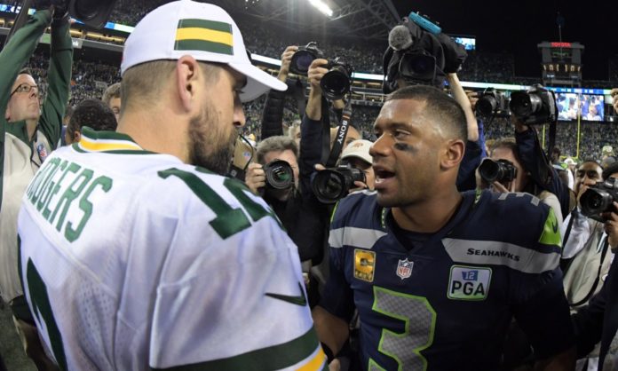 Aaron Rodgers and Russell Wilson.