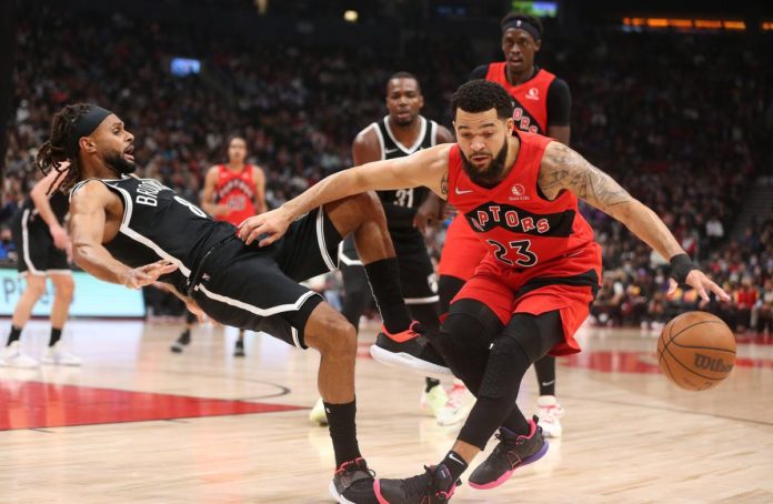 Toronto Raptors play the Brooklyn Nets