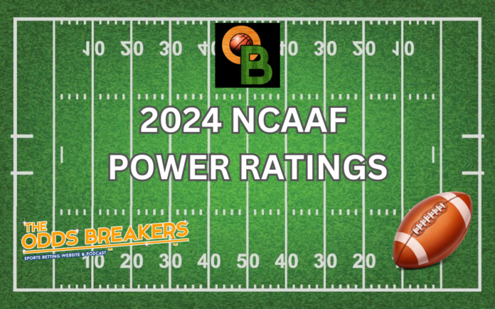 2024 college Football Power ratings